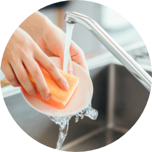 ペットの食器洗浄