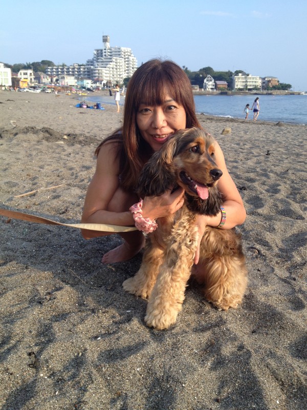 夏　ワンコ大好き？　水遊び