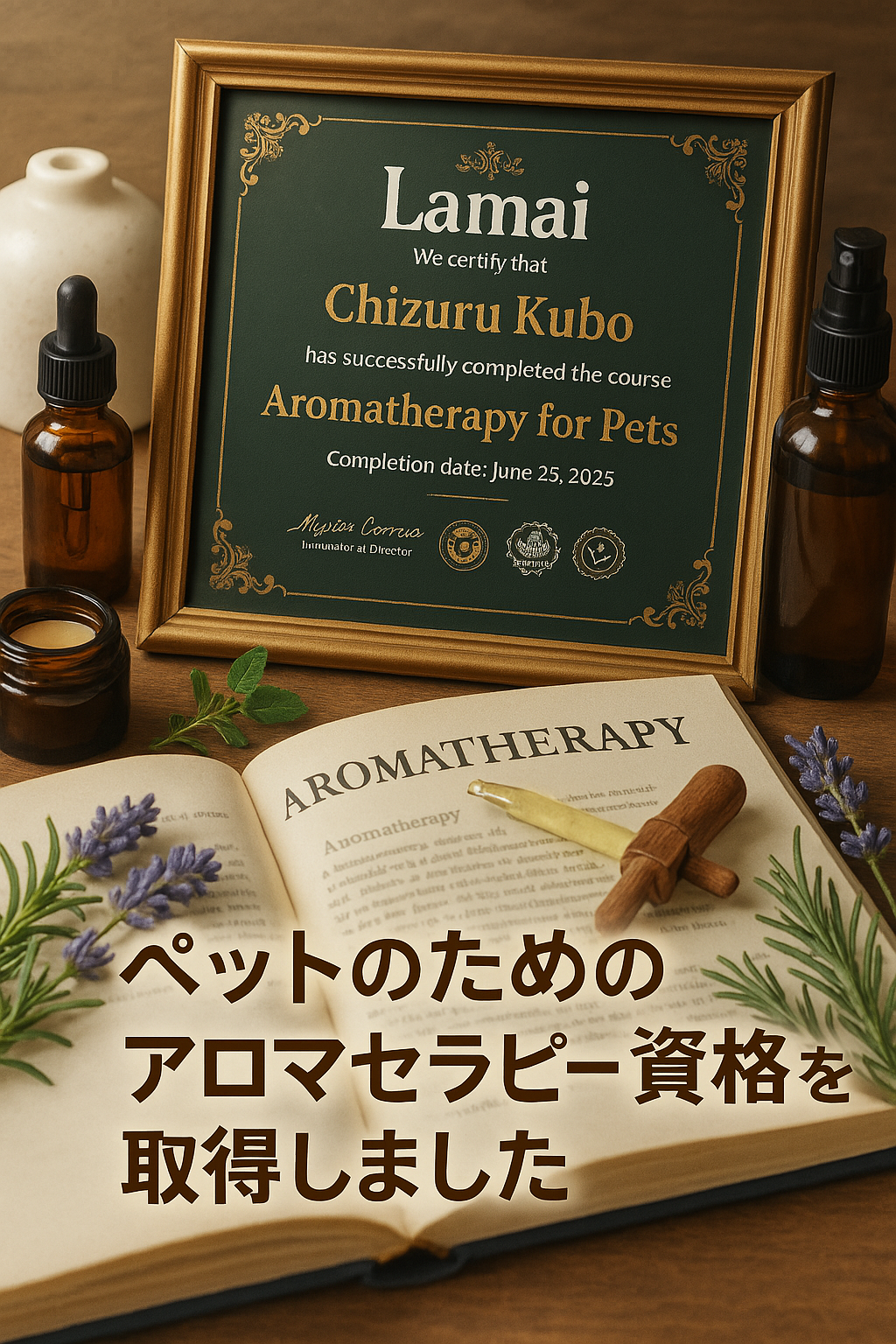 ペットのための優しい香りケア🌸