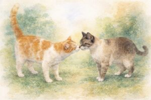 逗子の怖がりな猫ちゃん姉妹│猫シッター日記